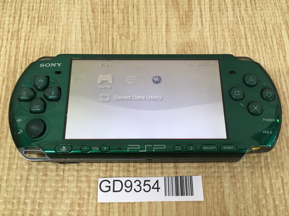 GD9354 With Defects - PSP-3000 SPIRITED GREEN SONY PSP Console