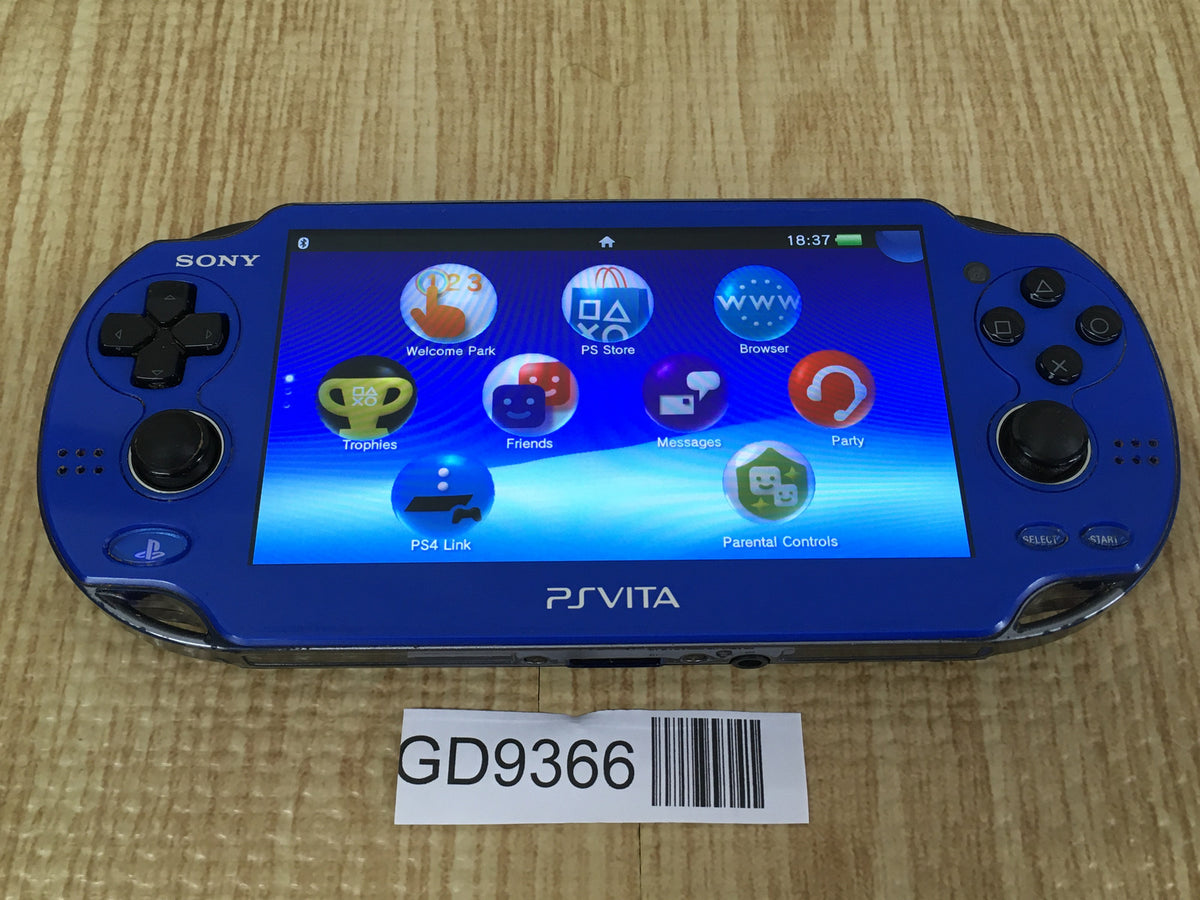 ビータとPSP GD9366 Tested Working - PS Vita PCH-1000 SAPPHIRE BLUE SONY PSP