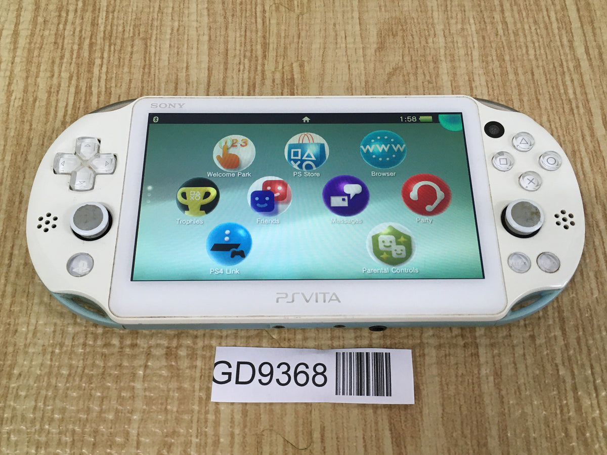 GD9368 With Defects - PS Vita PCH-2000 LIGHT BLUE WIHTE SONY PSP
