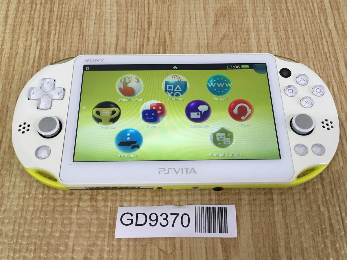 GD9370 With Defects - PS Vita PCH-2000 LIME GREEN WHITE SONY PSP