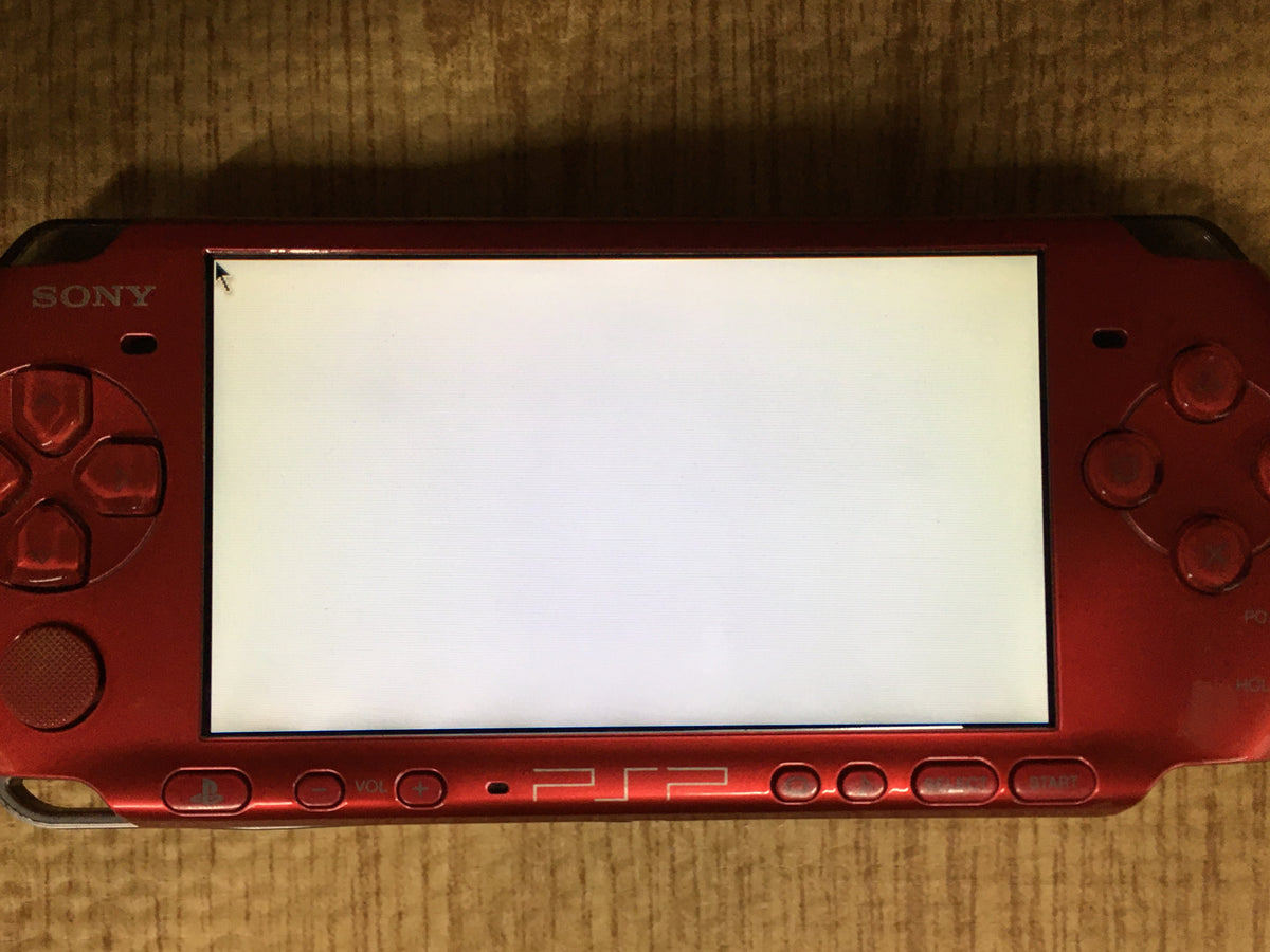 GD9564 With Defects - PSP-3000 RADIANT RED Console Japan – J4U.co.jp