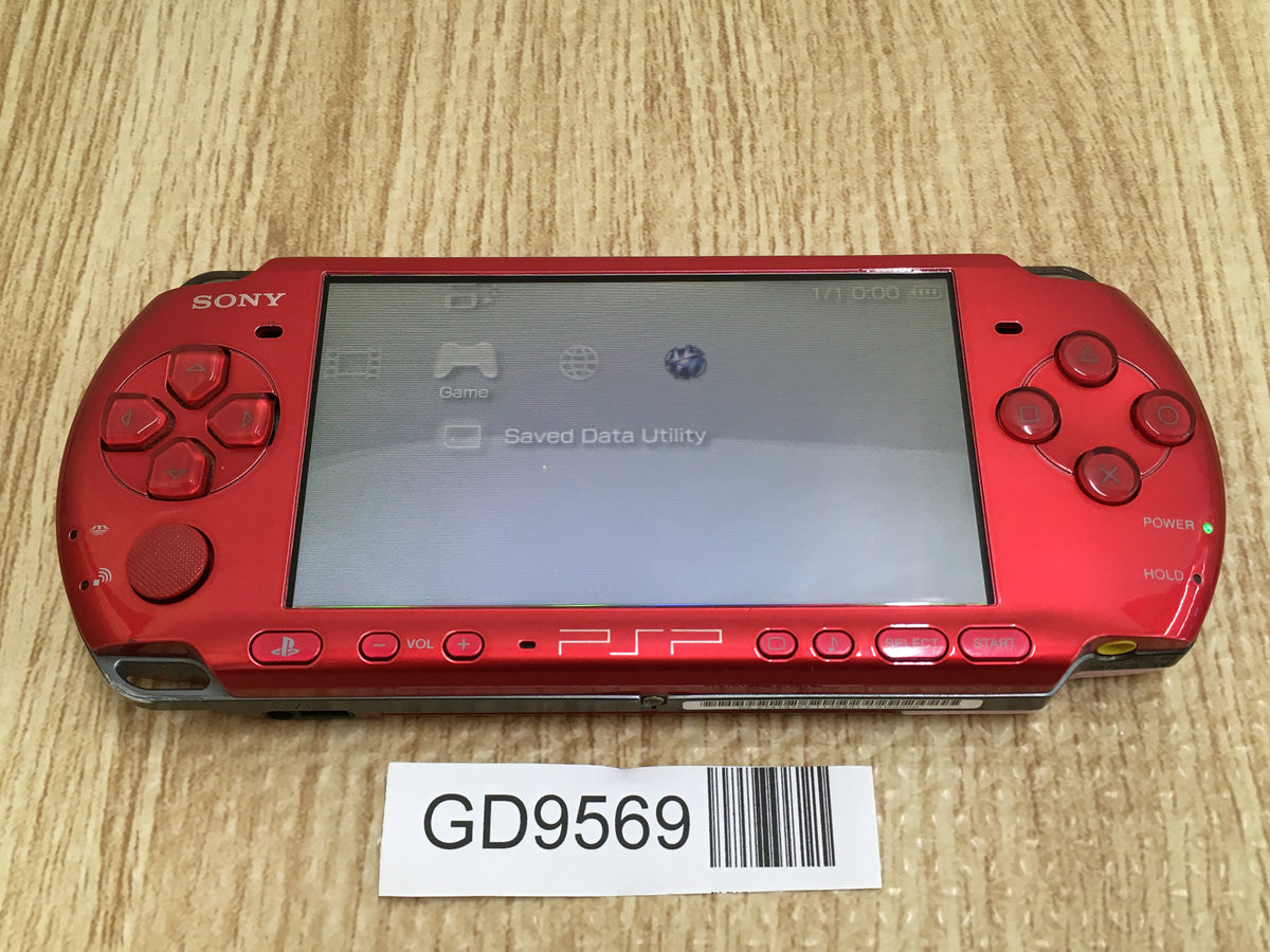 PSP お値打ち価格 GD9569 With Defects - PSP-3000 RADIANT RED Console Japan – J4U.co.jp