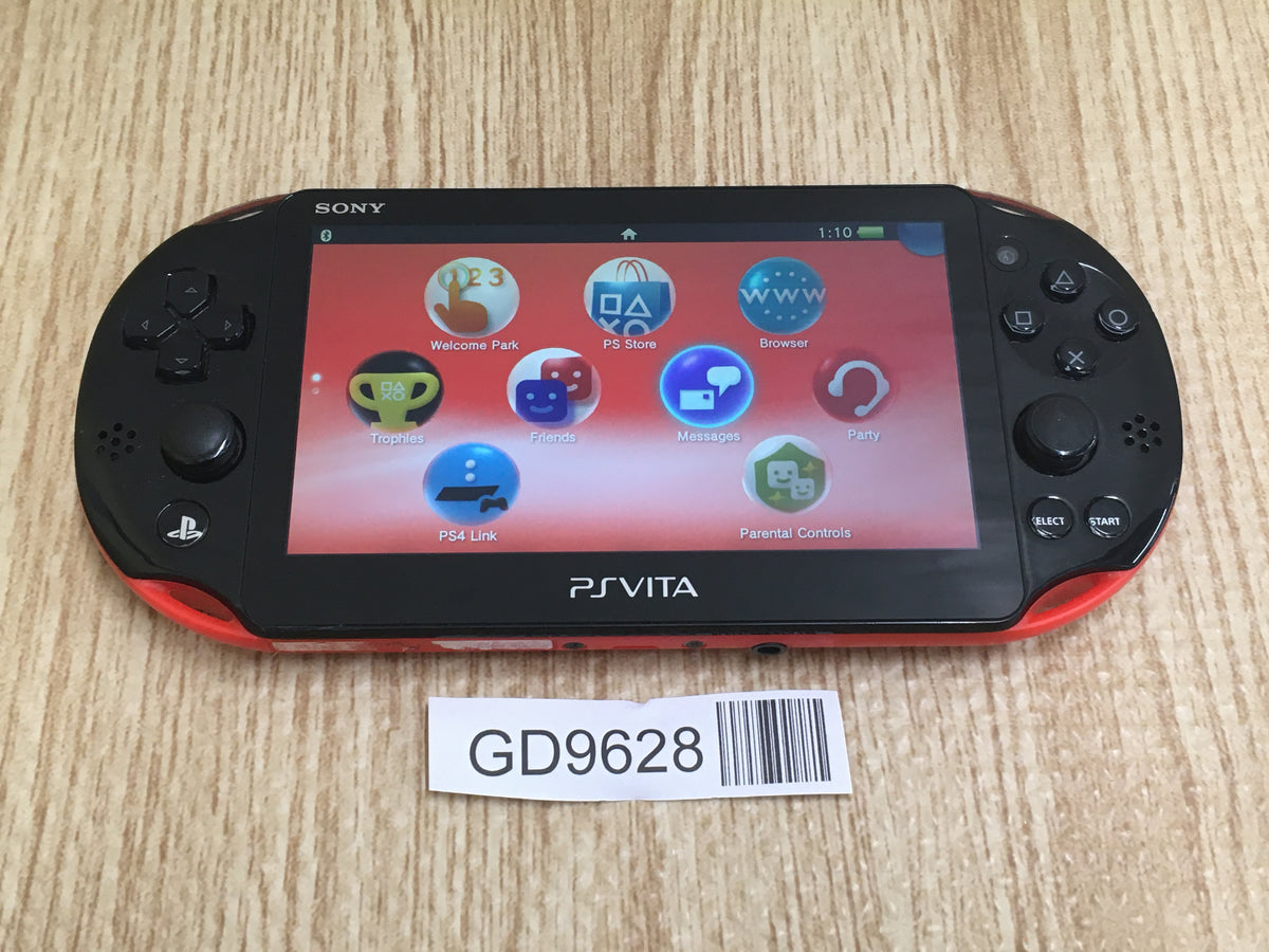 GD9628 With Defects - PS Vita PCH-2000 RED AND BLACK Console SONY