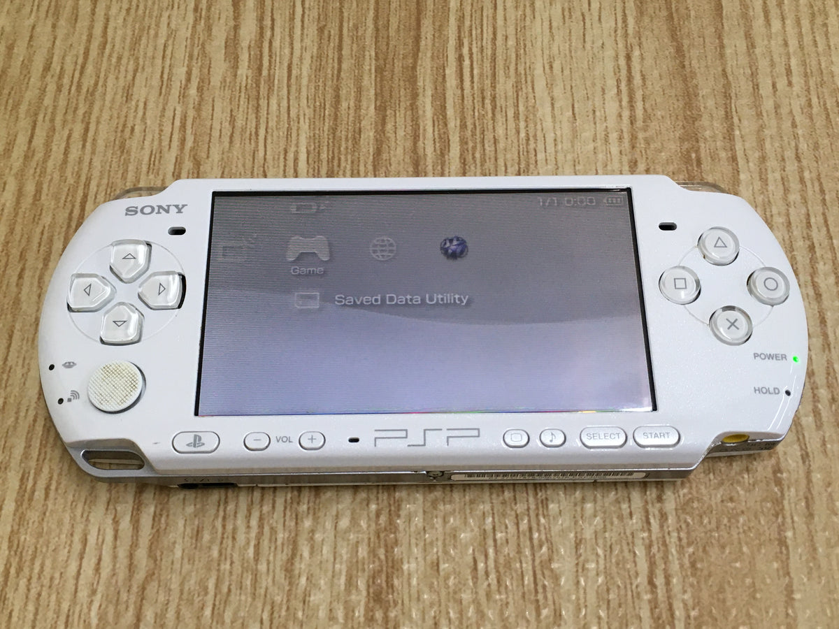 PSP-3000 PEARL WHITE Console SONY Japan - With Defects GE1079