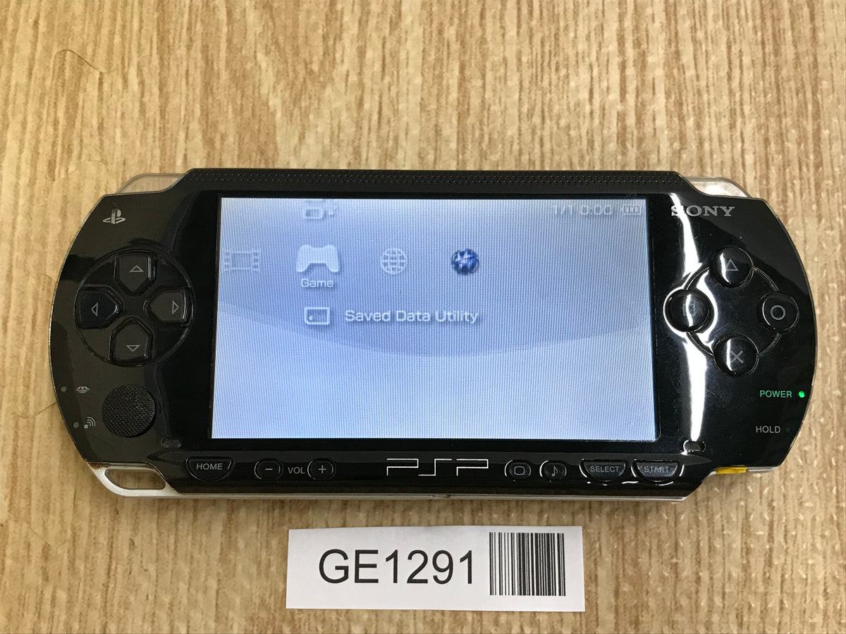 GE1291 With Defects - PSP-1000 BLACK Console Japan – J4U.co.jp