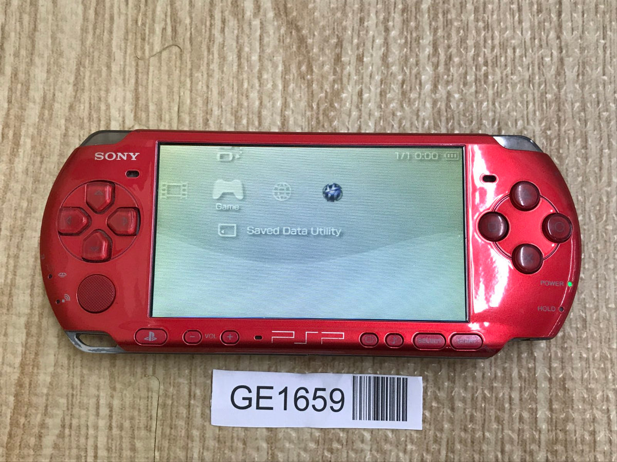 PSP-3000 RADIANT RED Console Japan - With Defects GE1659 – J4U.co.jp