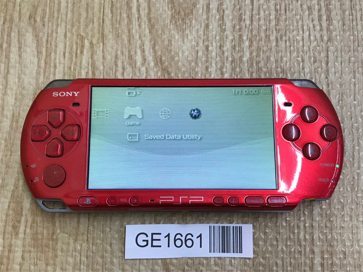 PSP-3000 RADIANT RED Console Japan - With Defects GE1661 – J4U.co.jp