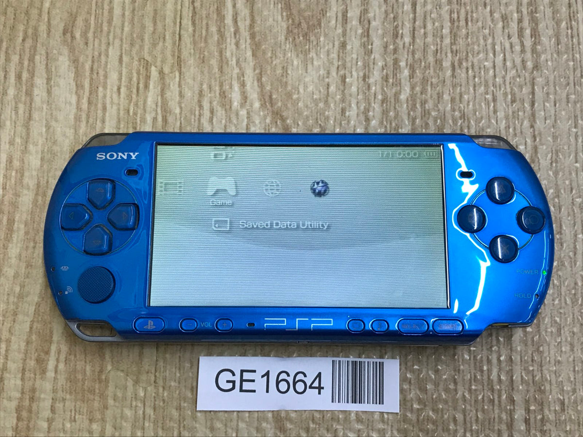 家電 PSP 3000 PSP-3000 VIBRANT BLUE Console Japan - With Defects GE1664 – J4U.co.jp