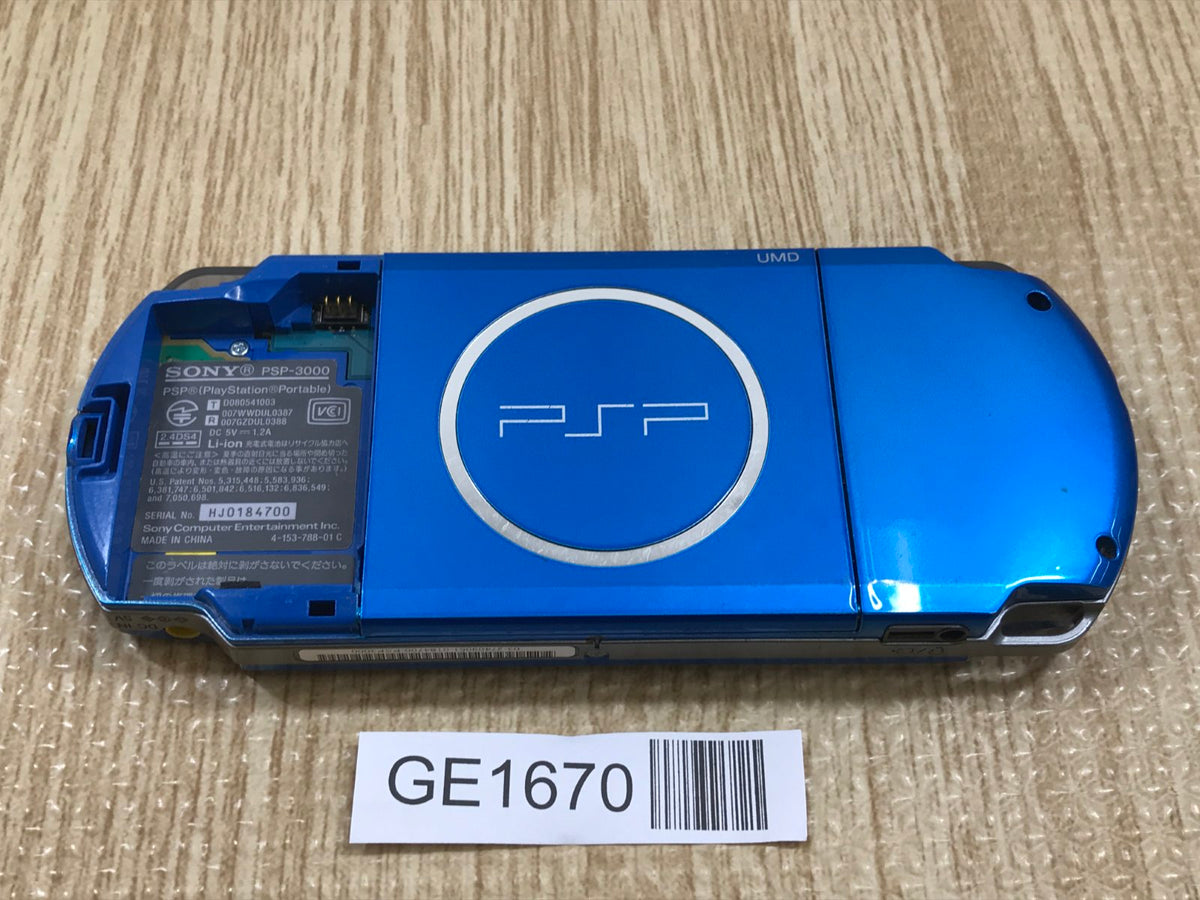 PSP-3000 VIBRANT BLUE Console Japan - Not Working GE1670 – J4U.co.jp