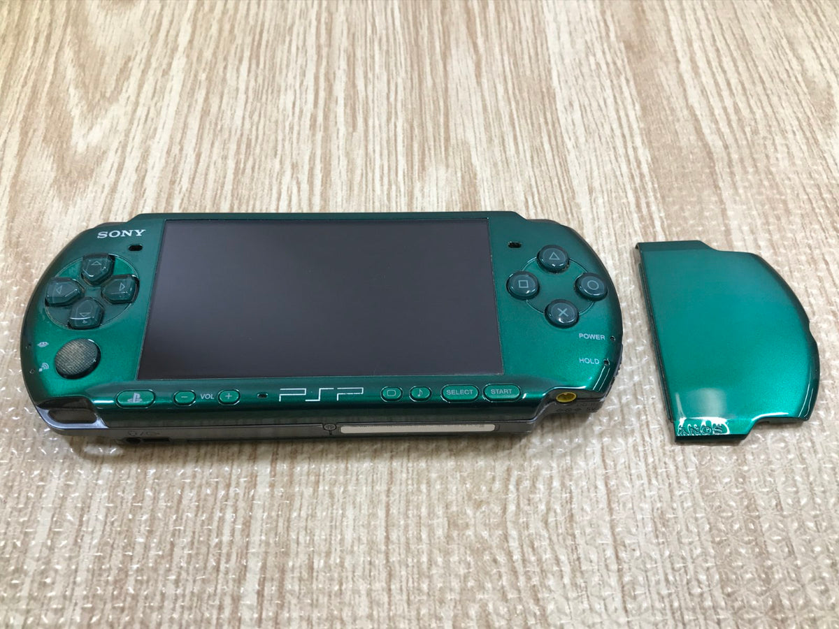 PSP-3000 SPIRITED GREEN Console Japan - With Defects GE1672 – J4U