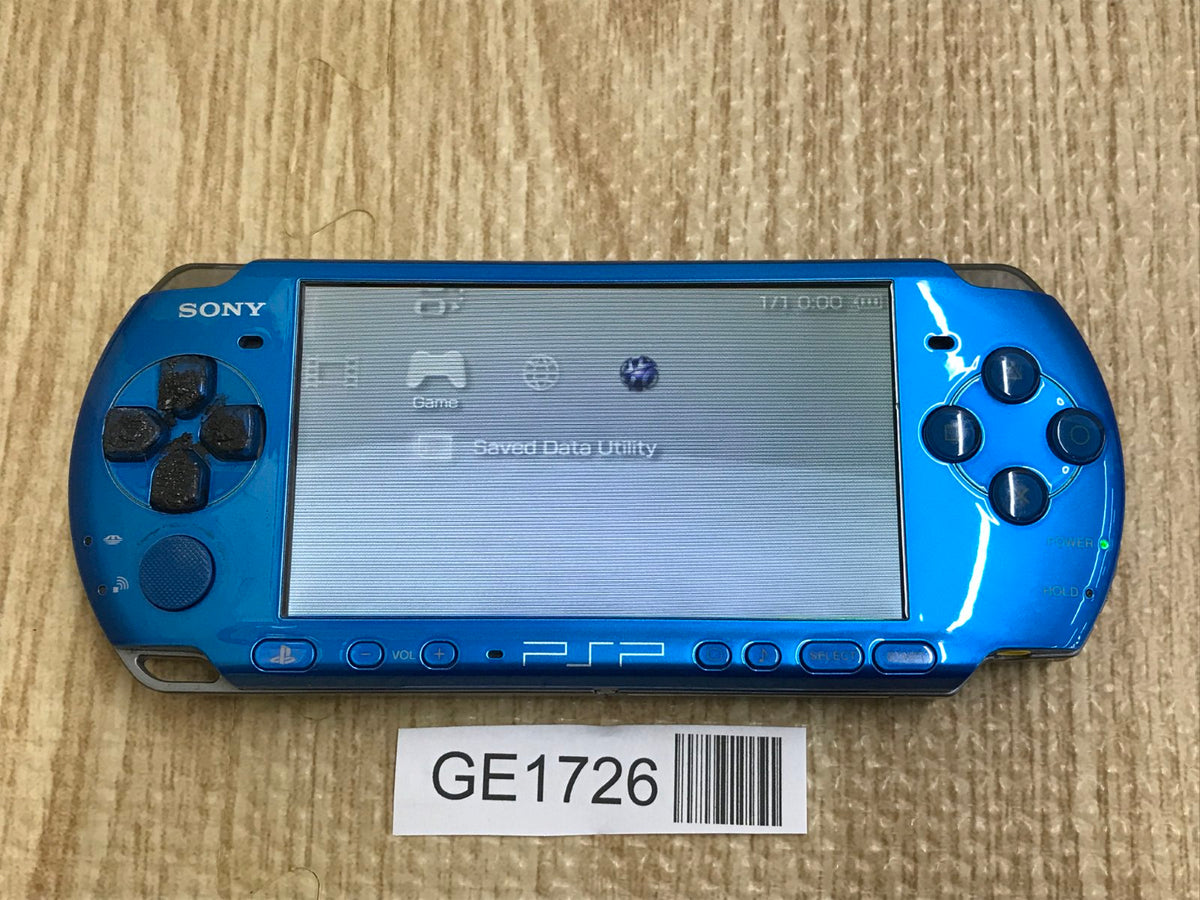 PSP-3000 VIBRANT BLUE Console Japan - With Defects GE1726 – J4U.co.jp