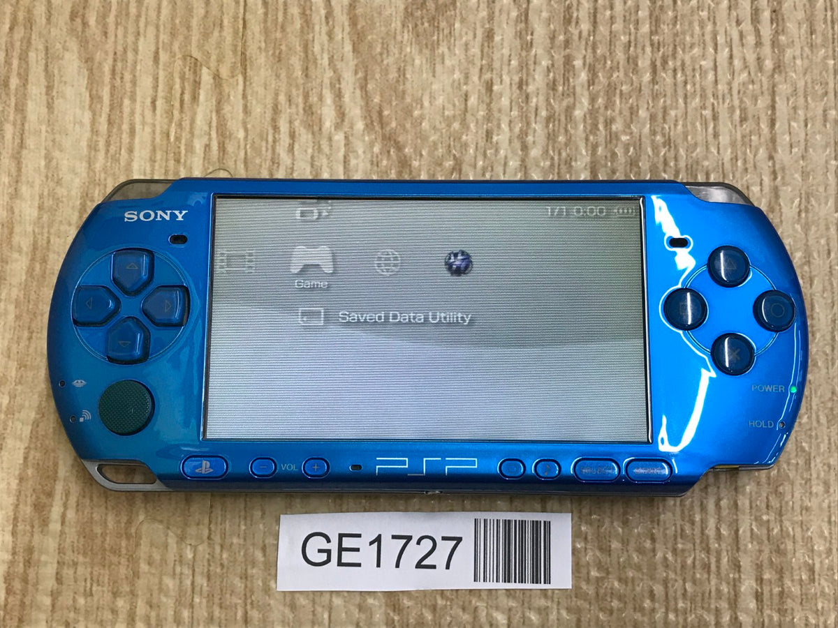 PSP  3000型 PSP-3000 VIBRANT BLUE Console Japan - With Defects GE1727 – J4U.co.jp