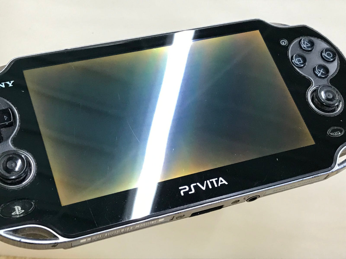 PS Vita PCH-1000 CRYSTAL BLACK Console Japan - With Defects GE1737