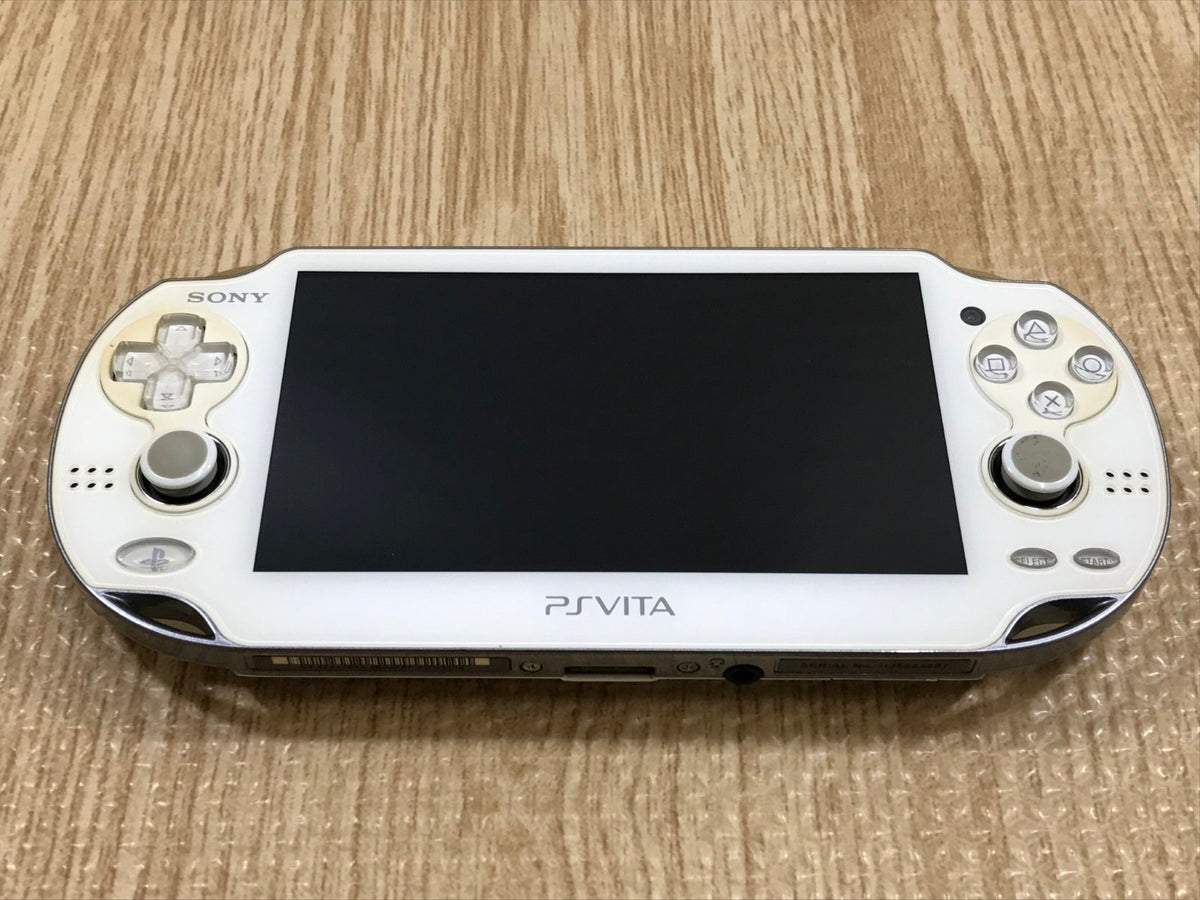 PS Vita PCH-1000 CRYSTAL WHITE Console Japan - Tested Working