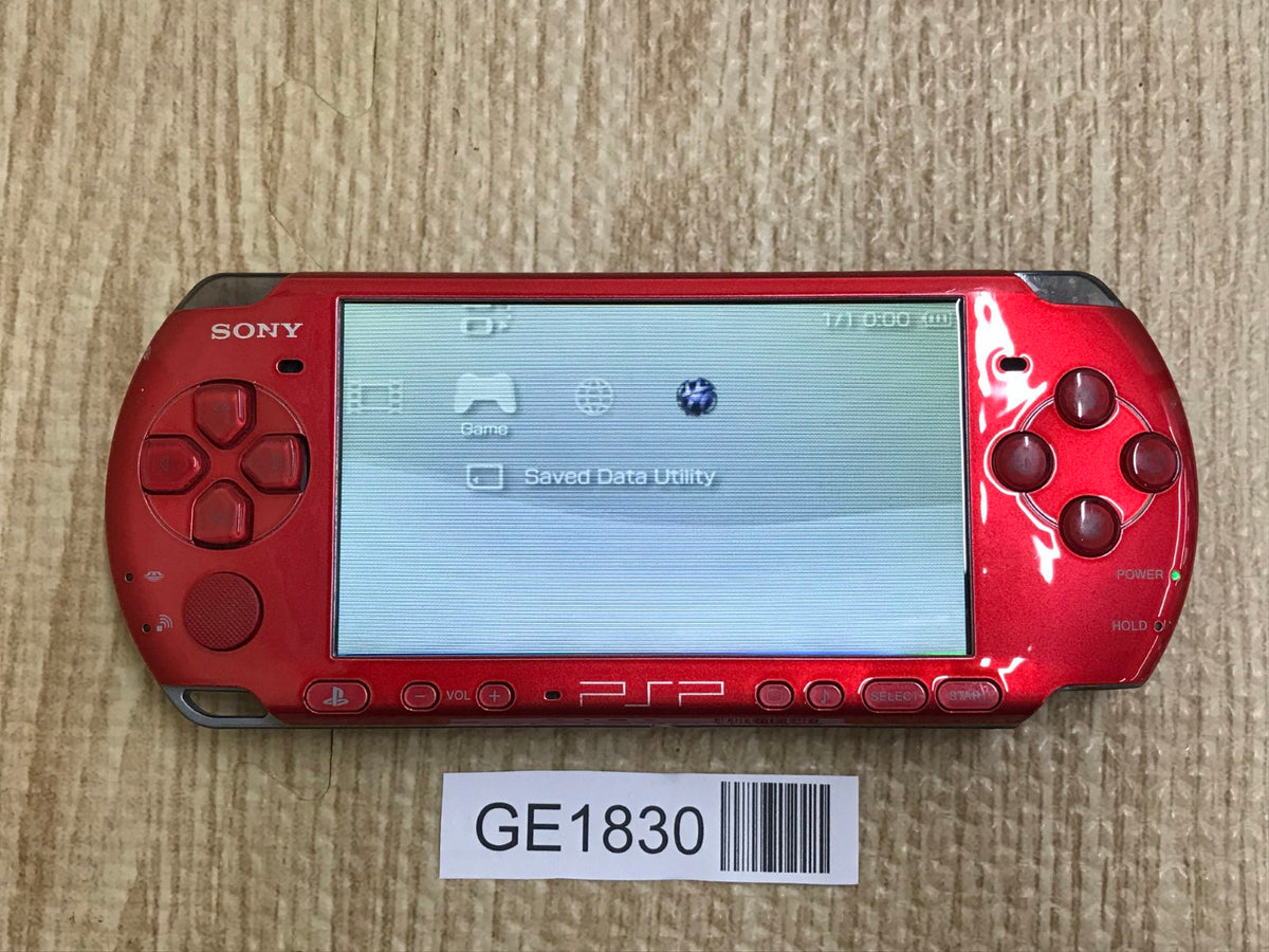 PSP-3000 RADIANT RED Console Japan - With Defects GE1830 – J4U.co.jp