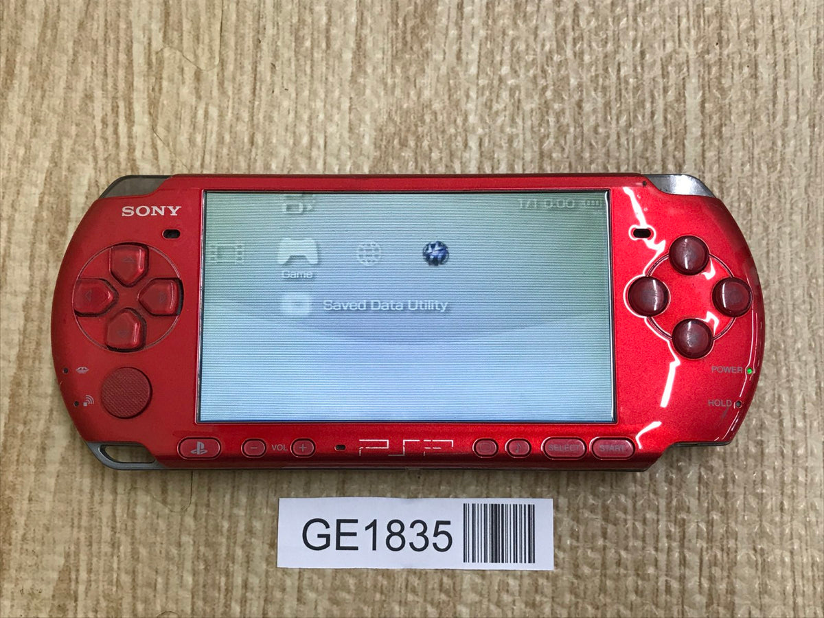 PSP-3000 RADIANT RED Console Japan - With Defects GE1835 – J4U.co.jp