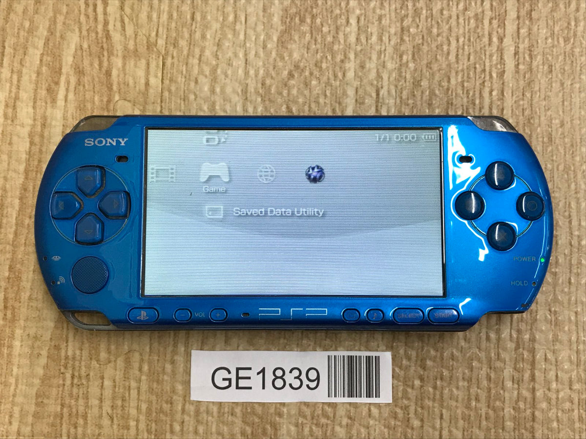 PSP-3000 VIBRANT BLUE Console Japan - With Defects GE1839 – J4U.co.jp