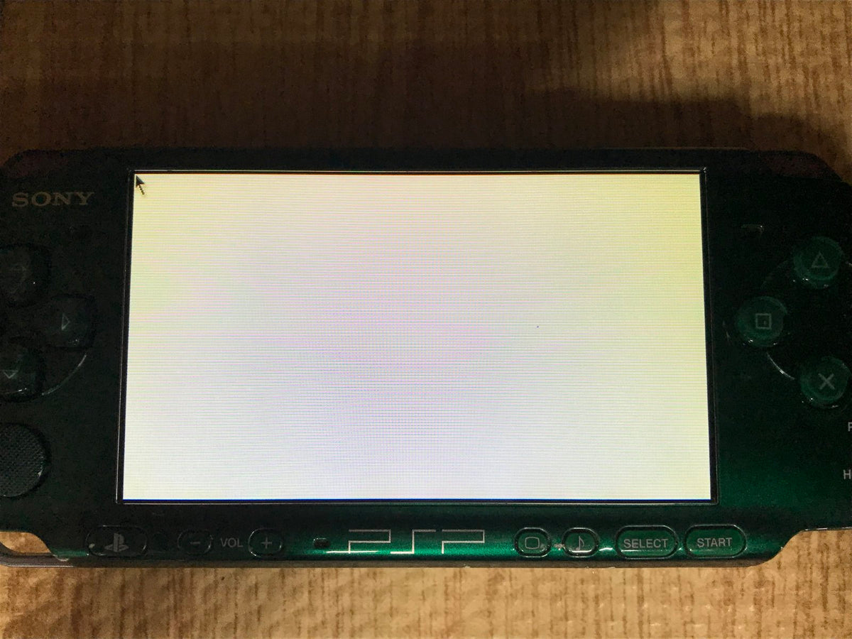 PSP-3000 SPIRITED GREEN Console Japan - With Defects GE1842 – J4U