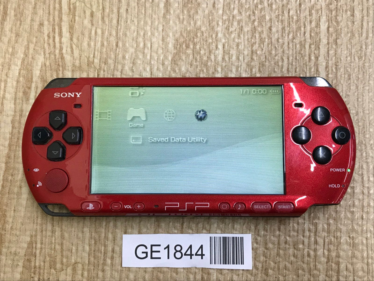 PSP-3000 RED & BLACK Console Japan - With Defects GE1844 – J4U.co.jp