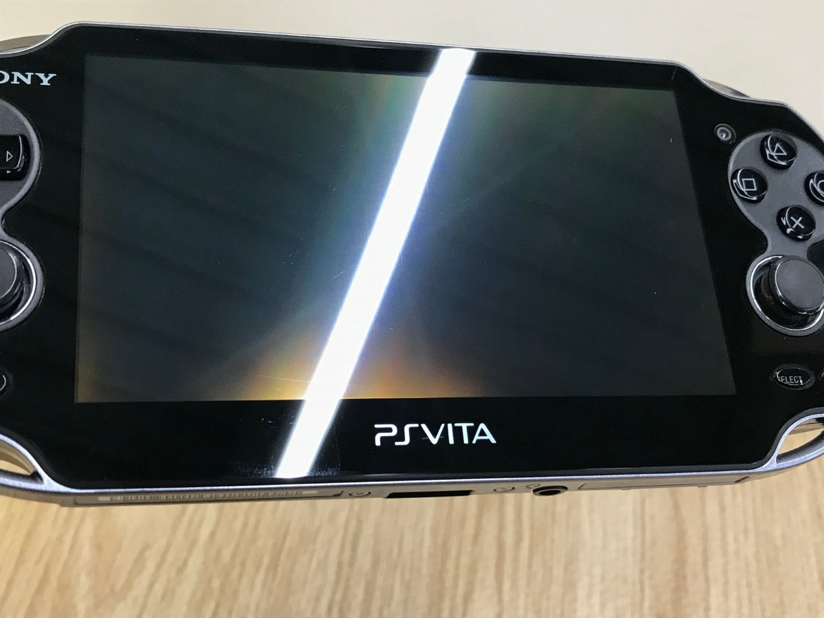 PS Vita PCH-1000 CRYSTAL BLACK Console Japan - With Defects GE1848