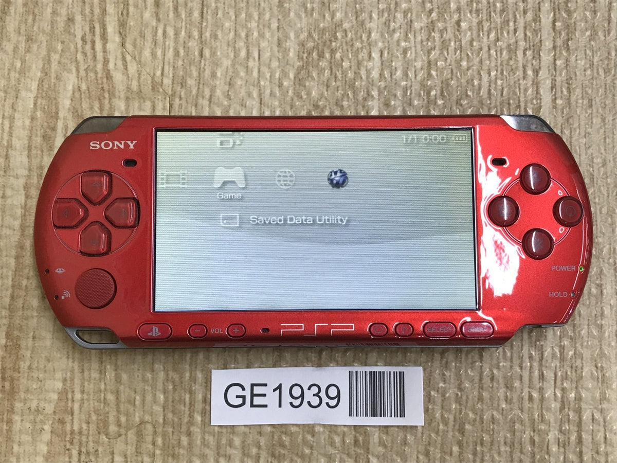 PSP-3000 RADIANT RED Console Japan - With Defects GE1939 – J4U.co.jp PSP-3000 RADIANT RED Console Japan - With Defects GE1939 – J4U.co.jp