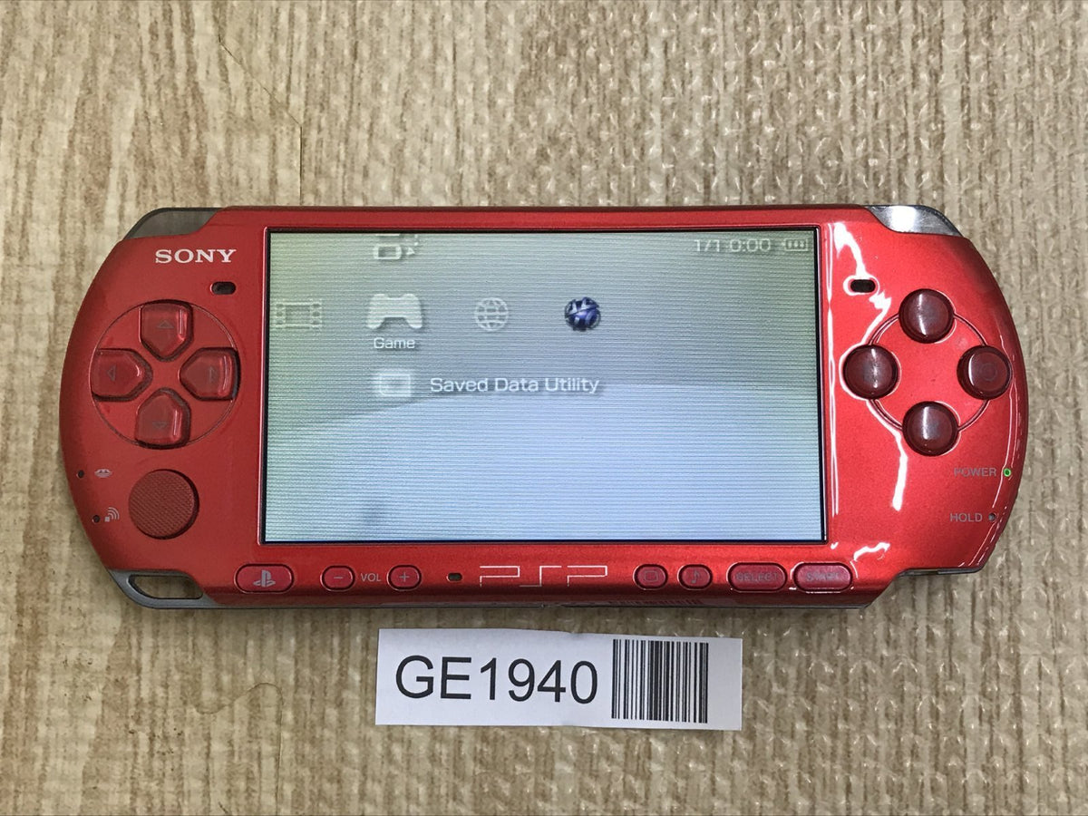 PSP-3000 RADIANT RED Console Japan - With Defects GE1940 – J4U.co.jp