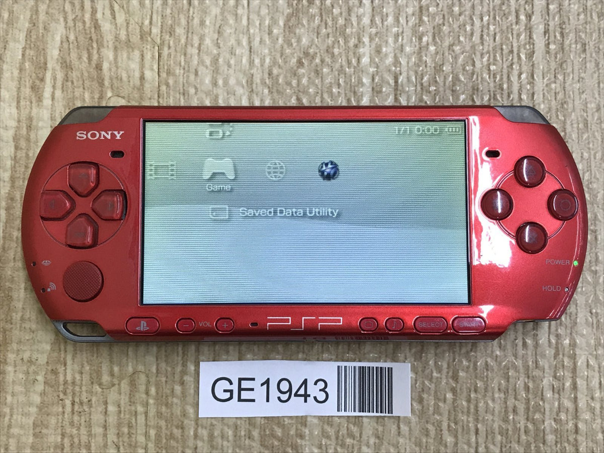 PSP-3000 RADIANT RED Console Japan - With Defects GE1943 – J4U.co.jp