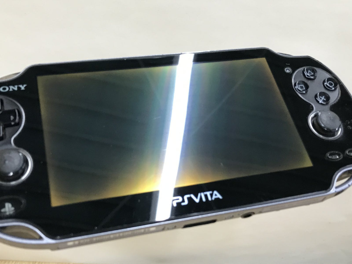 PS Vita PCH-1000 CRYSTAL BLACK Console Japan - With Defects GE1953