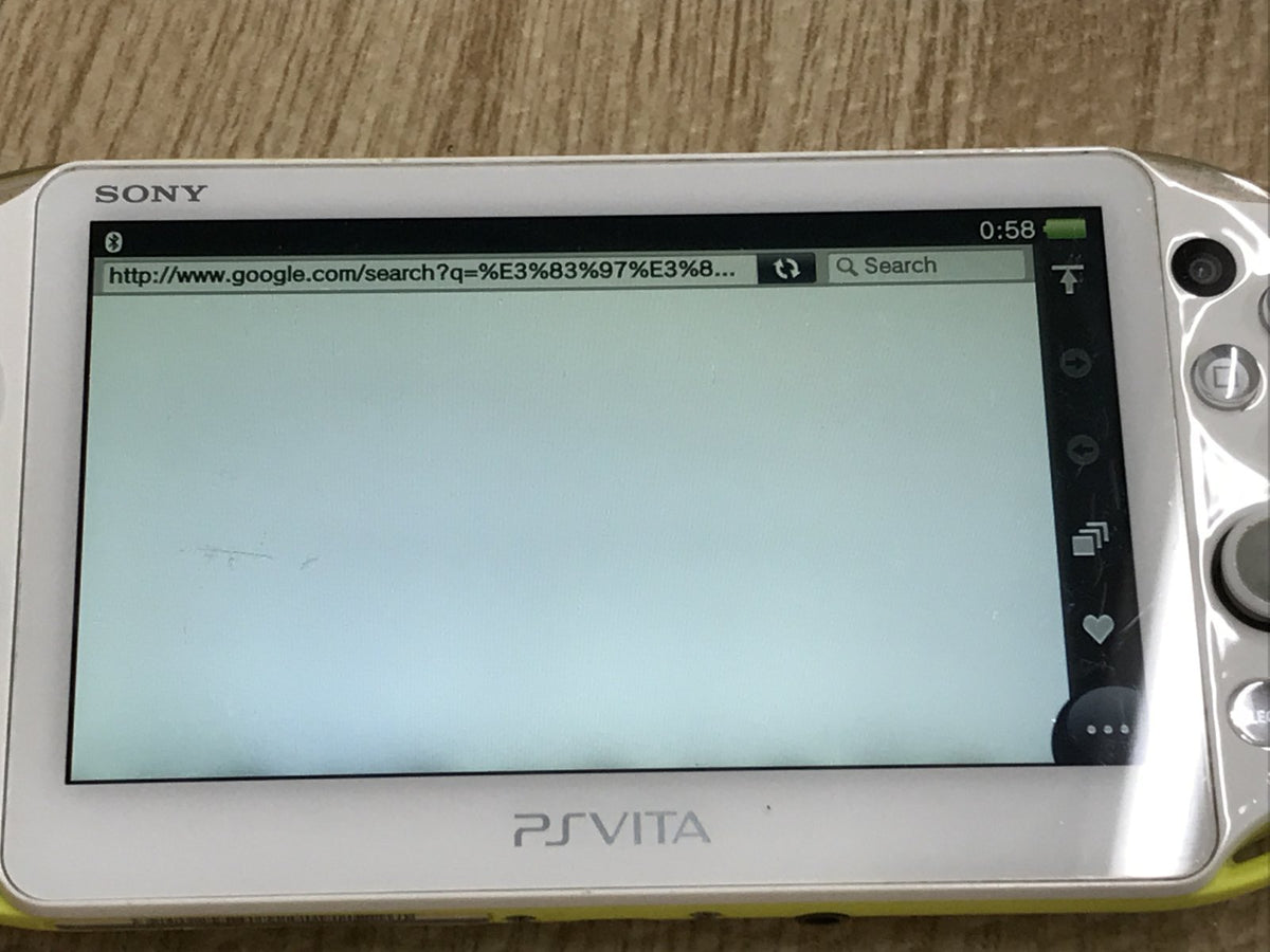 PS Vita PCH-2000 LIME GREEN & WHITE Console Japan - With Defects