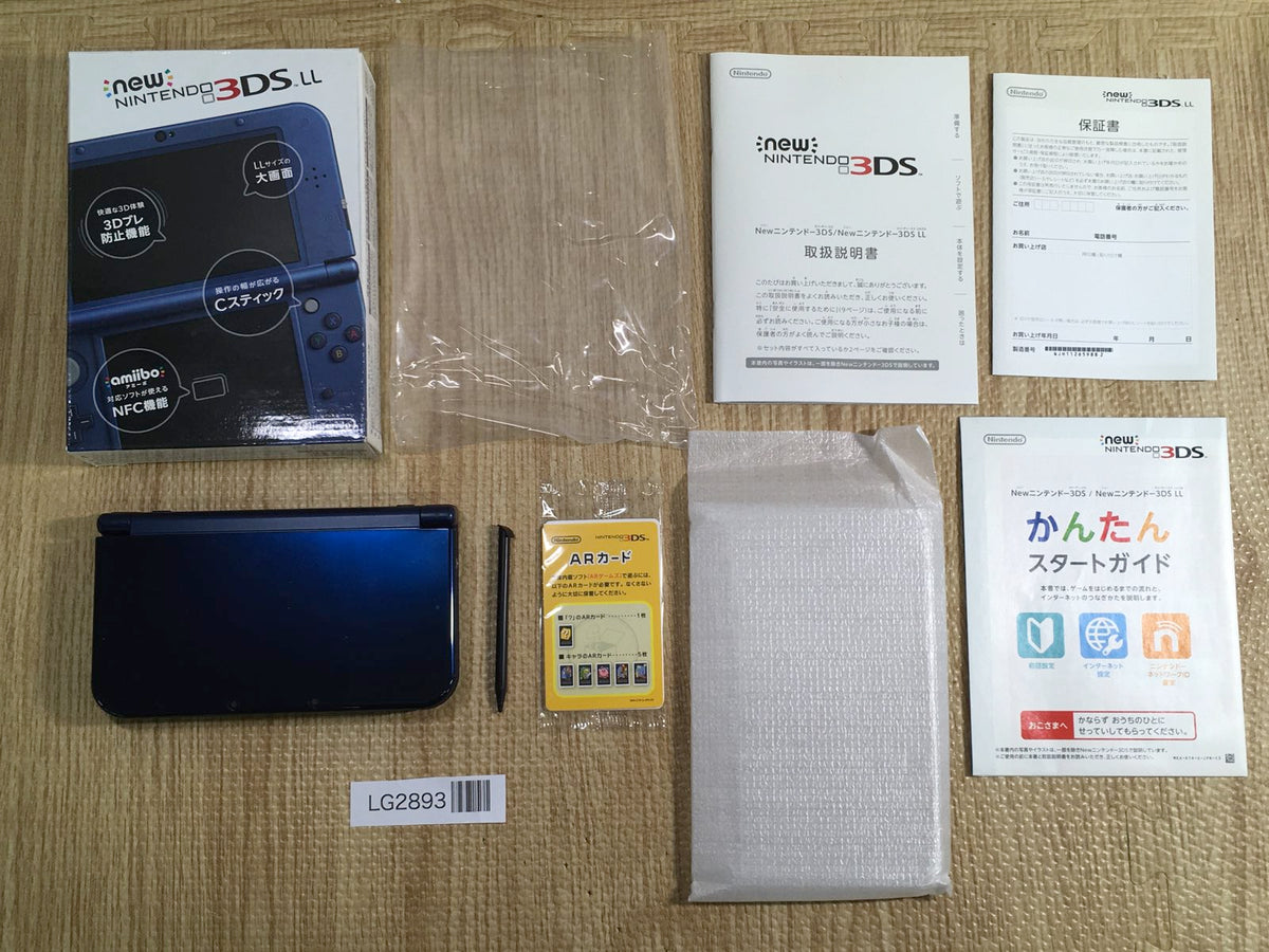 new 3dsll  あお LG2893 Nintendo NEW 3DS LL XL METALLIC BLUE Boxed Console