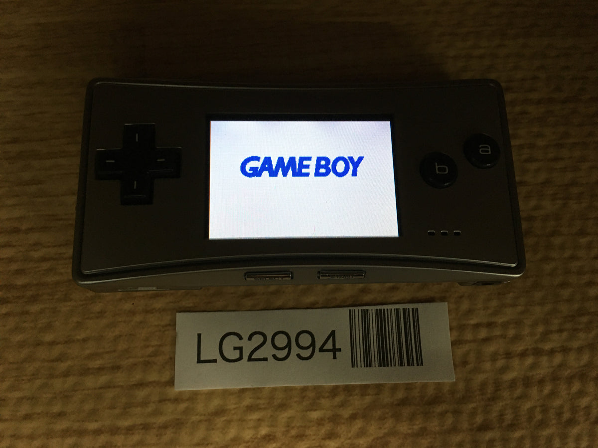 LG2994 Plz Read Item Condi GameBoy Micro Silver Game Boy