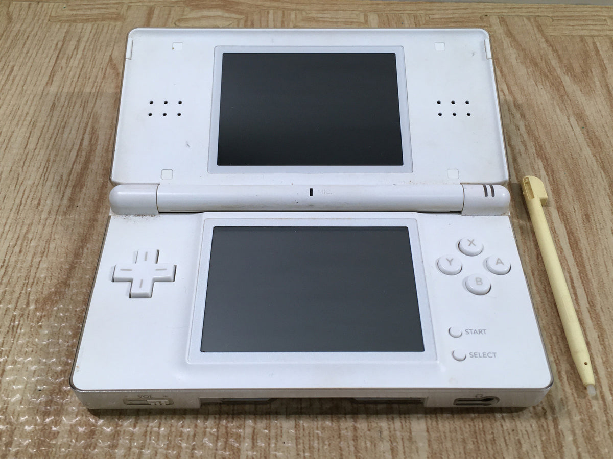 LG4458 With Defects - Nintendo DS Lite Crystal White Console Japan