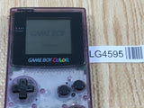 LG4595 Plz Read Item Condi GameBoy Color Clear Purple Game Boy Console Japan