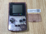 LG4715 Not Working GameBoy Color Clear Purple Game Boy Console Japan