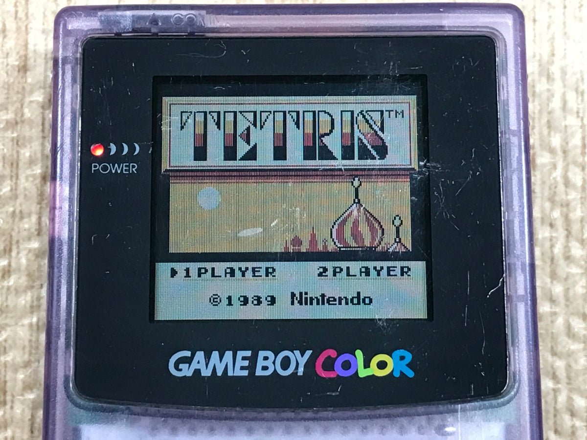 GameBoy Color Clear Purple Console Nintendo Japan - With Defects