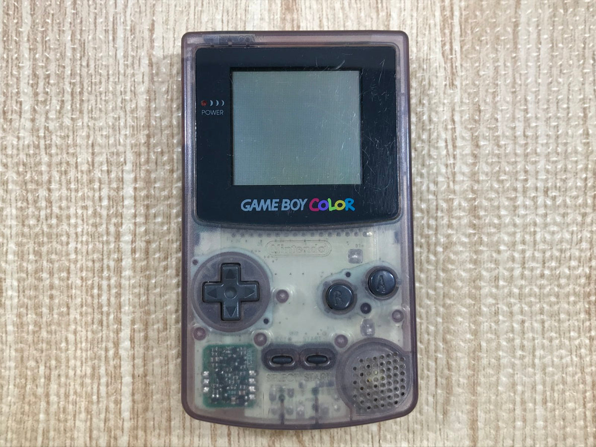 GameBoy Color Clear Purple Console Nintendo Japan - With Defects