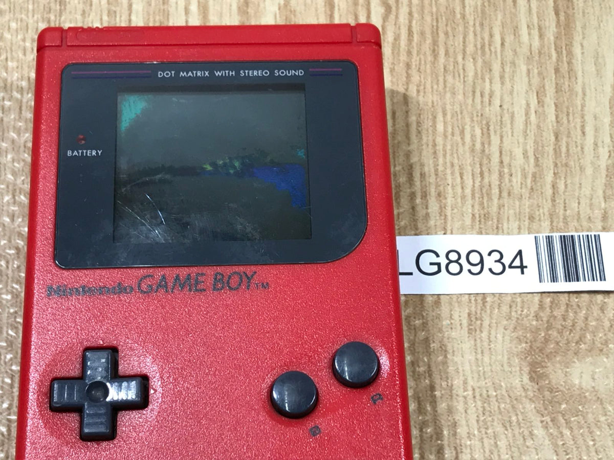 GameBoy Bros. Red Console Nintendo Japan - With Defects LG8934