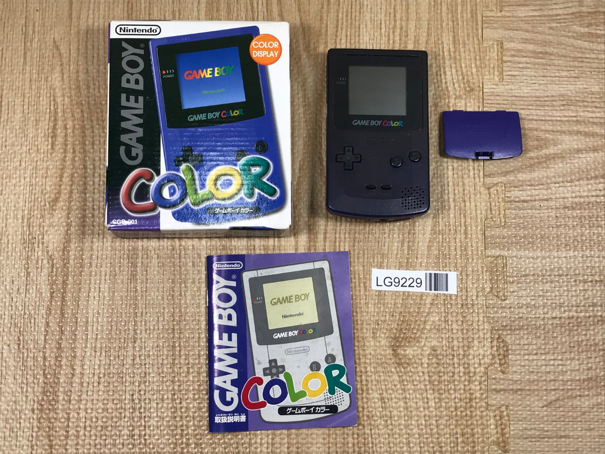 GameBoy Color Purple Console Boxed Nintendo Japan - Tested Working
