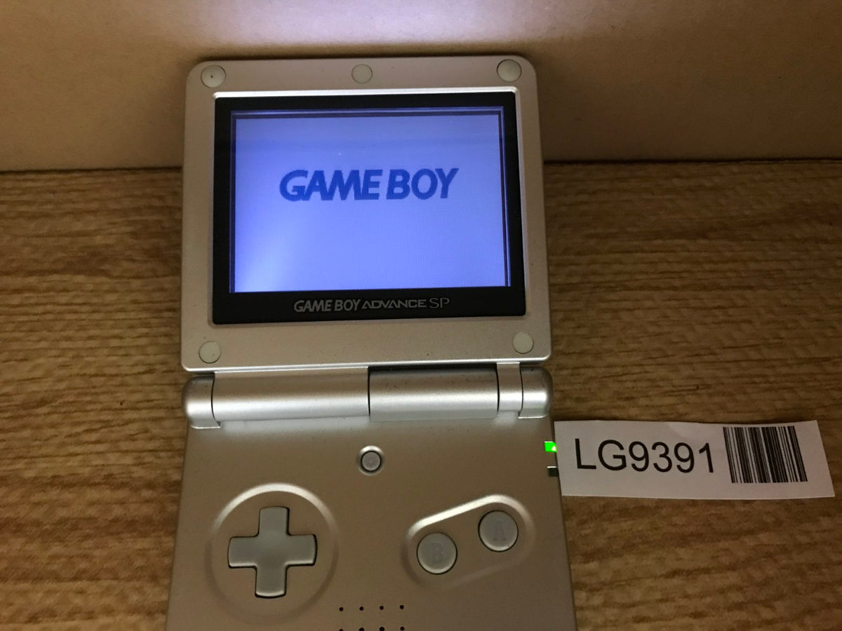 GameBoy Advance SP Platinum Silver Console Japan - Tested Working