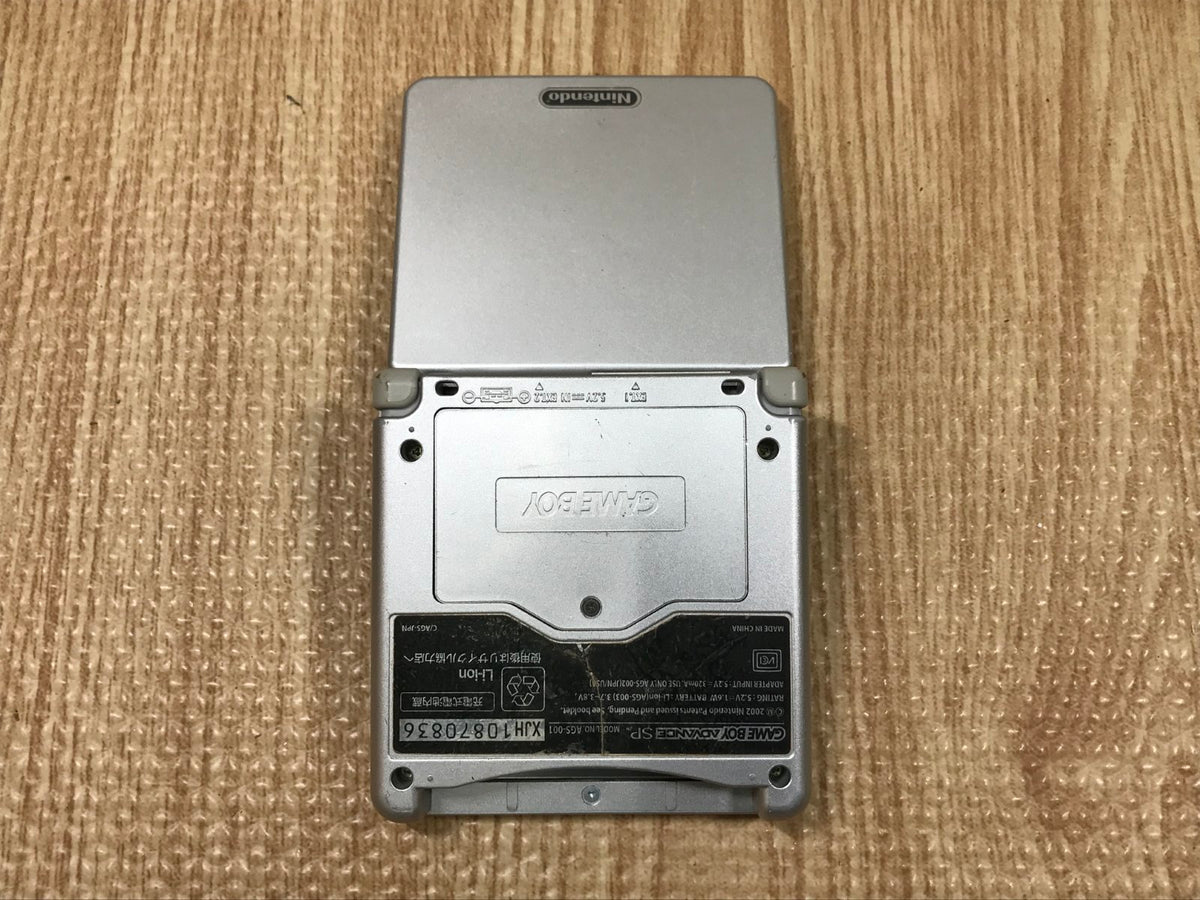 GameBoy Advance SP Platinum Silver Console Nintendo Japan - With