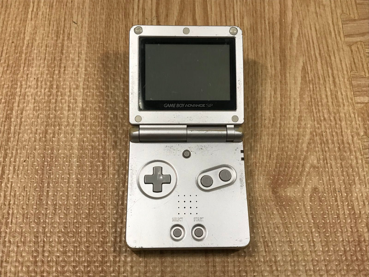 GameBoy Advance SP Platinum Silver Console Japan - Tested Working