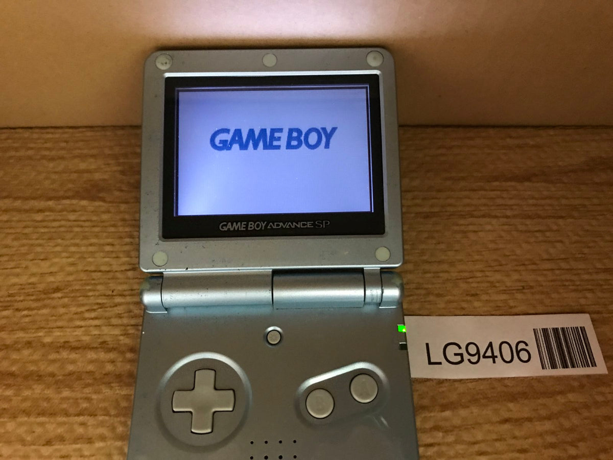 GameBoy Advance SP Pearl Blue Console Nintendo Japan - Tested