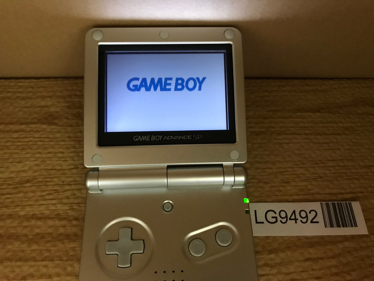 GameBoy Advance SP Platinum Silver Console Japan - Tested Working