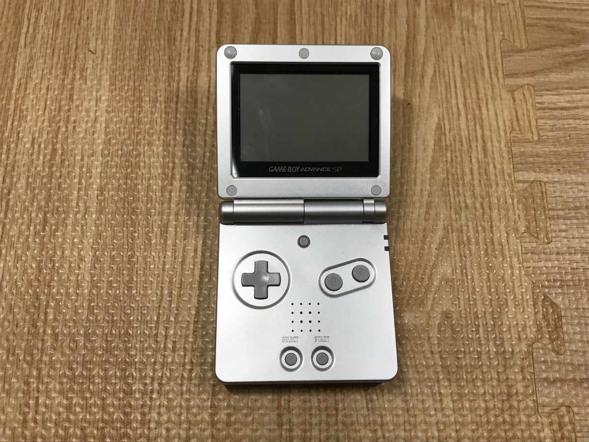 GameBoy Advance SP Platinum Silver Console Japan - Tested Working