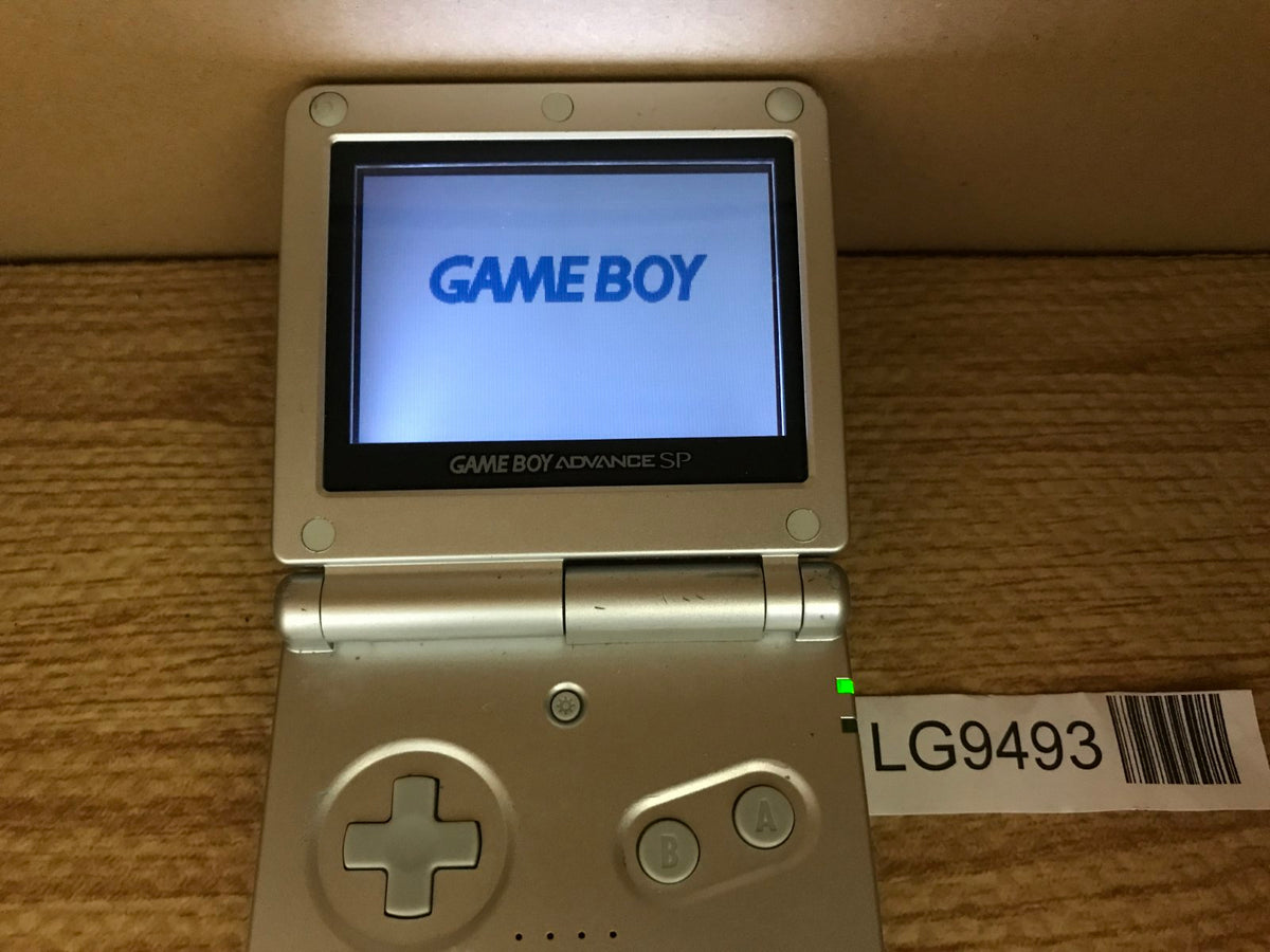 GameBoy Advance SP Platinum Silver Console Japan - Tested Working