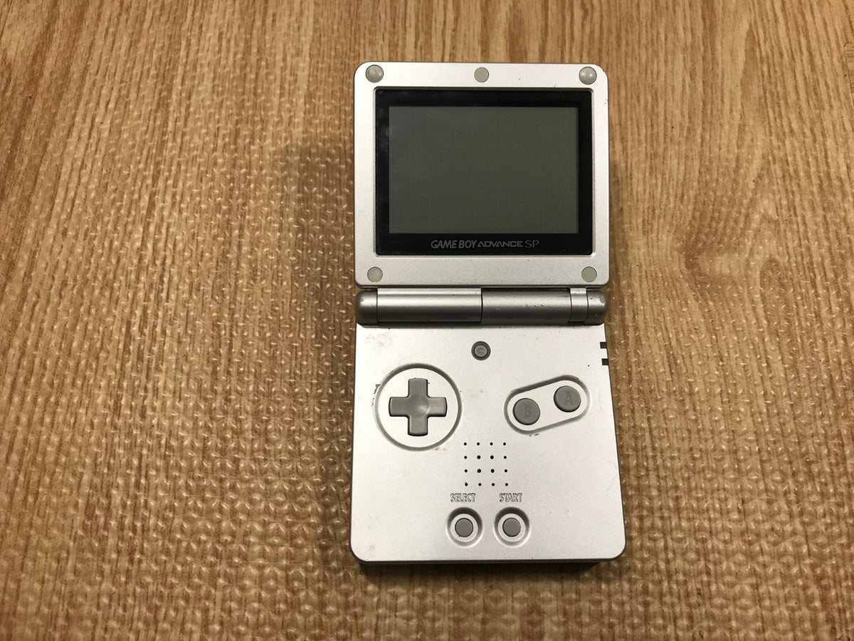 GameBoy Advance SP Platinum Silver Console Japan - Tested Working