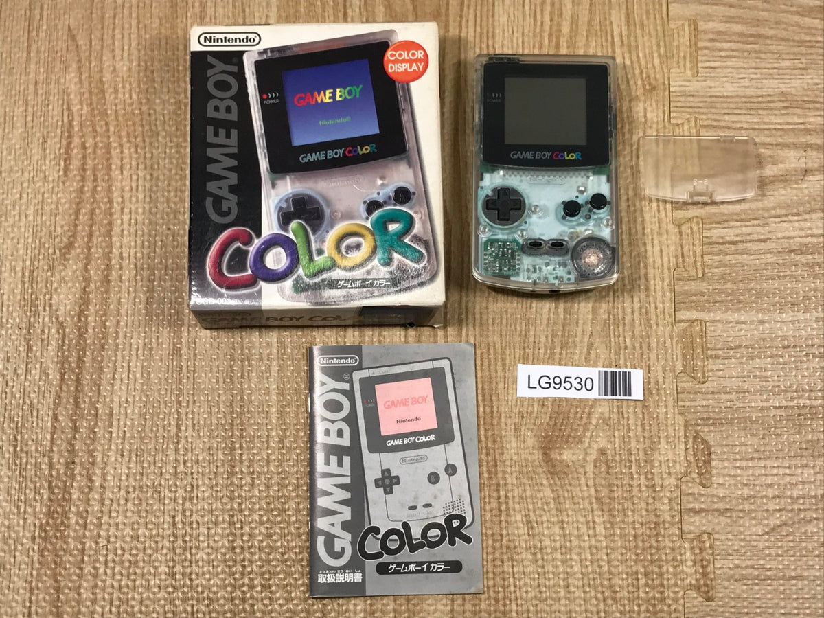 GameBoy Color Clear Console Boxed Nintendo Japan - Tested Working