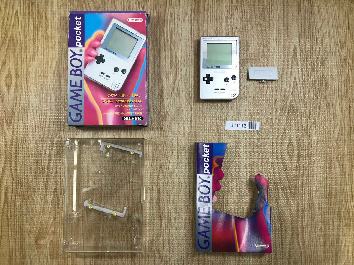 GameBoy Pocket Silver Console Boxed Nintendo Japan - Tested