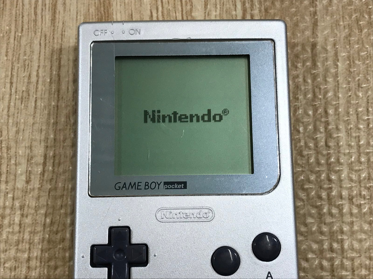 GameBoy Pocket Silver Console Boxed Nintendo Japan - Tested