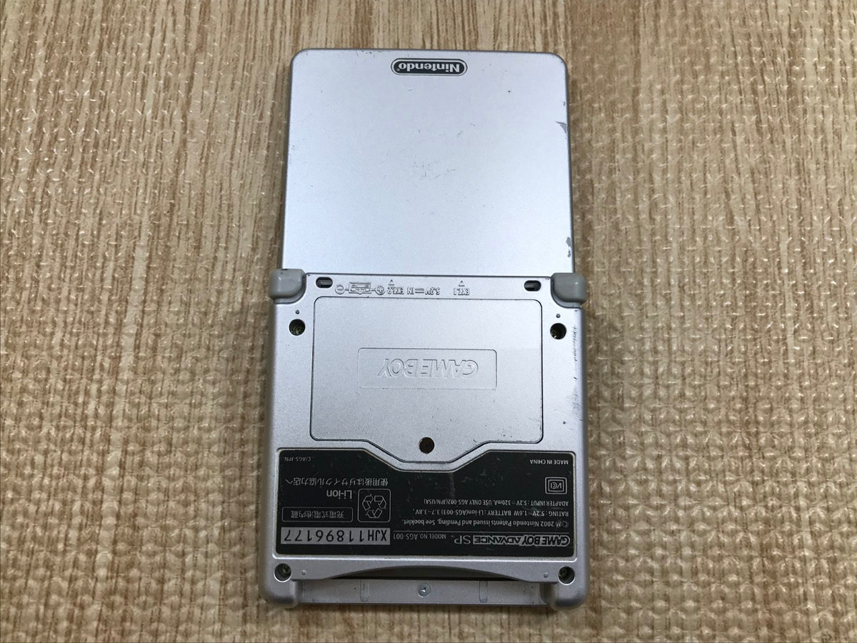 GameBoy Advance SP Platinum Silver Console Nintendo Japan - With